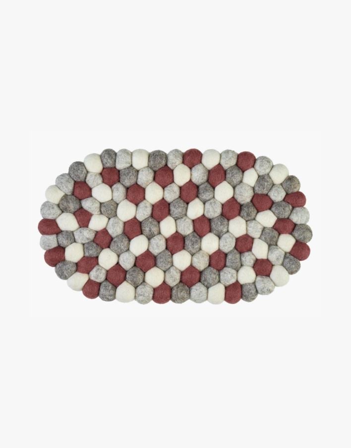 Gryteunderlag multi rød - 33x19 cm multi rød - 1