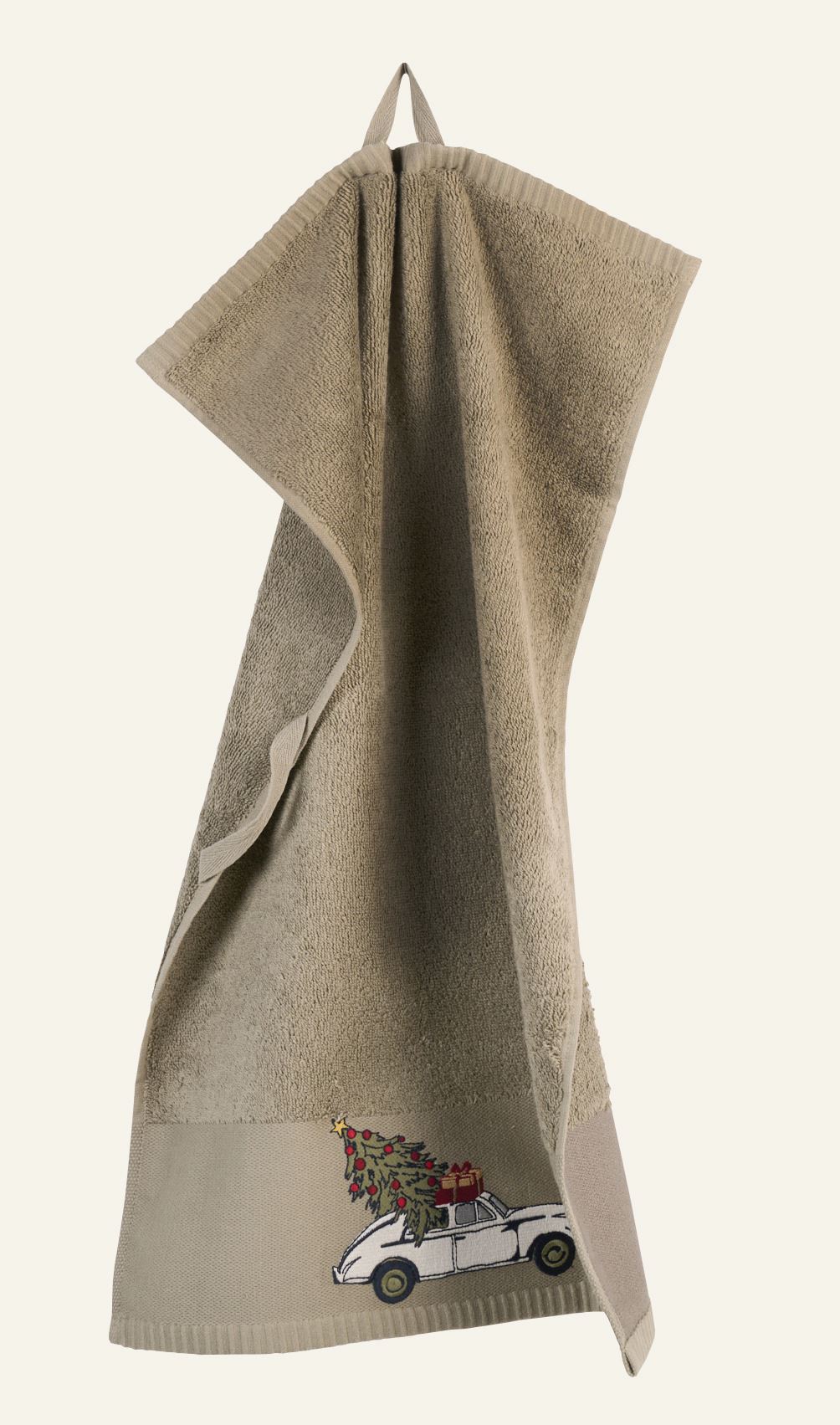 Gjestehåndkle mørk grønn - 40x60 cm mørk grønn - 1