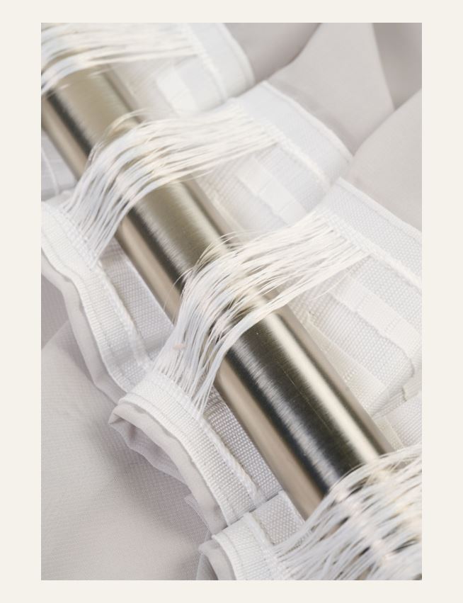 Ekstra bred gardin lys grå - 2