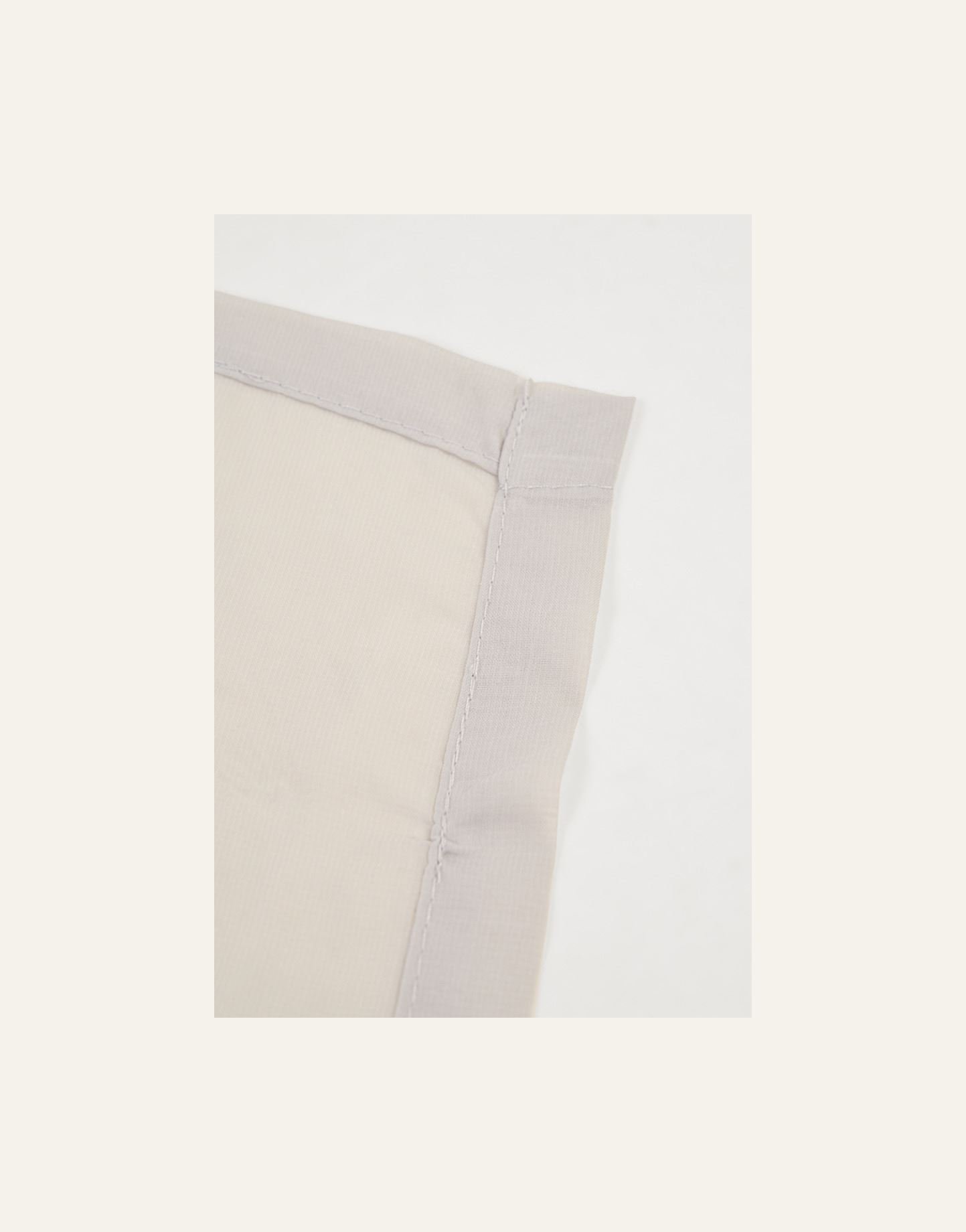 Ekstra bred gardin lys grå - 3