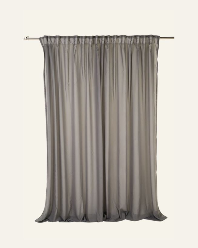 Ekstra bred gardin mørk grå - 270x240 cm mørk grå - 1