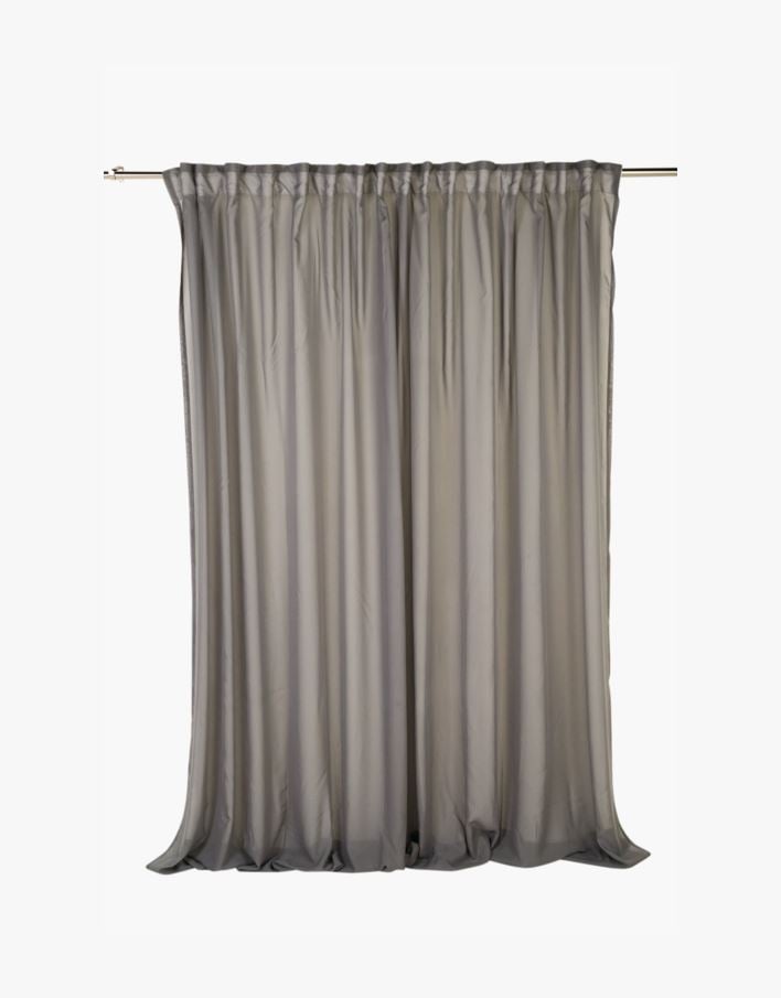 Ekstra bred gardin mørk grå - 270x240 cm mørk grå - 1