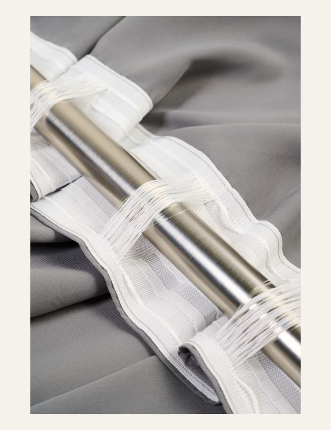 Ekstra bred gardin mørk grå - 5