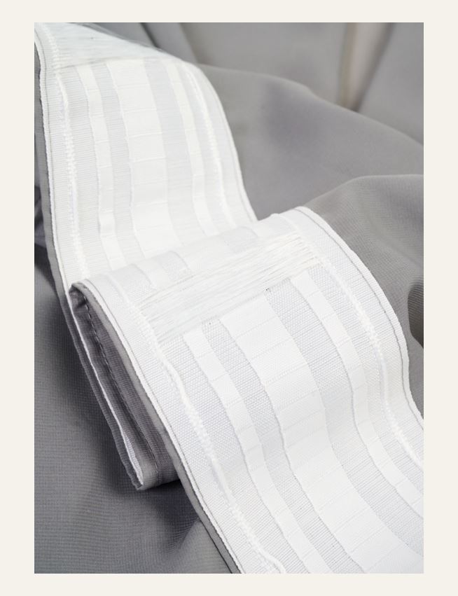 Ekstra bred gardin mørk grå - 4