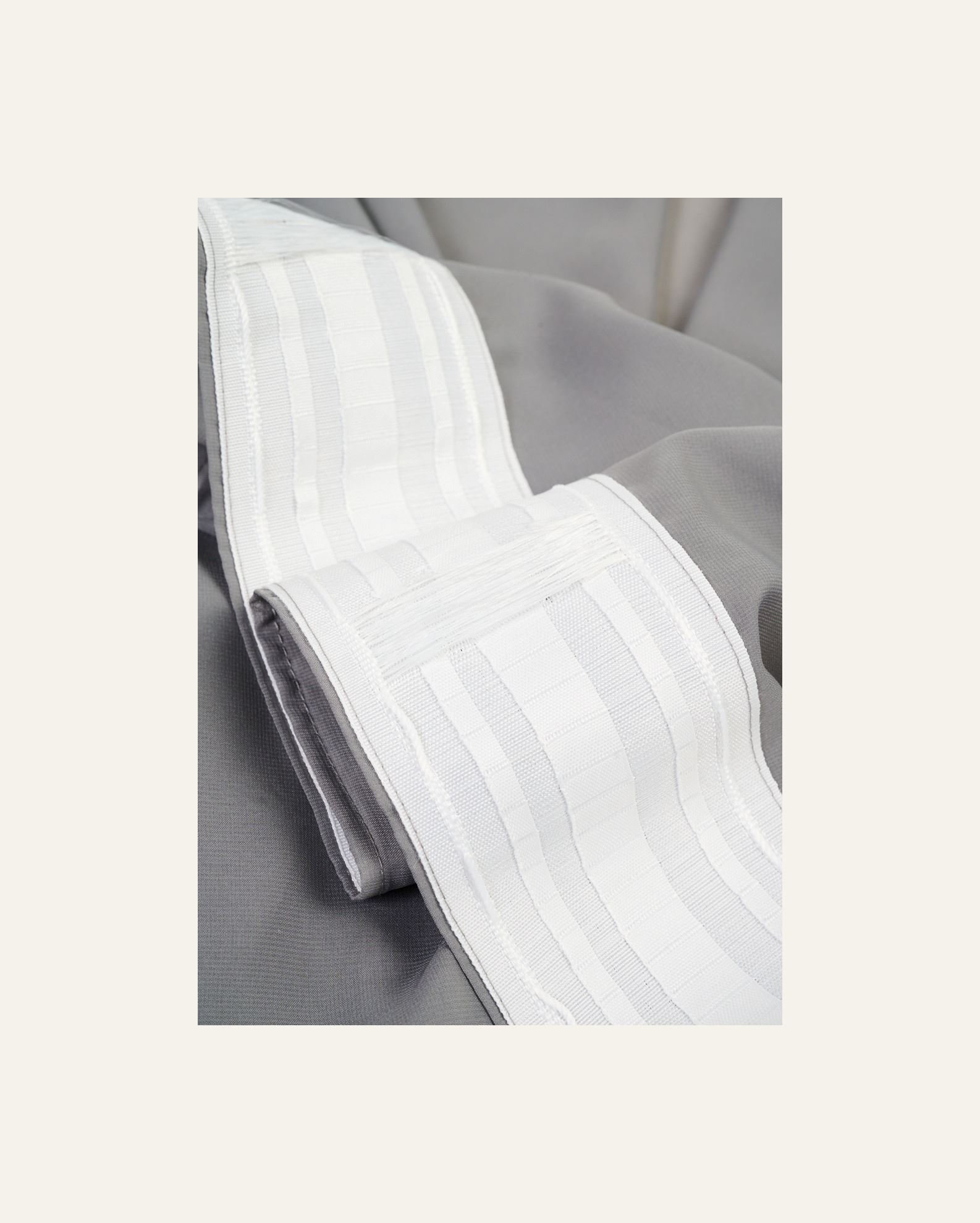 Ekstra bred gardin mørk grå - 4