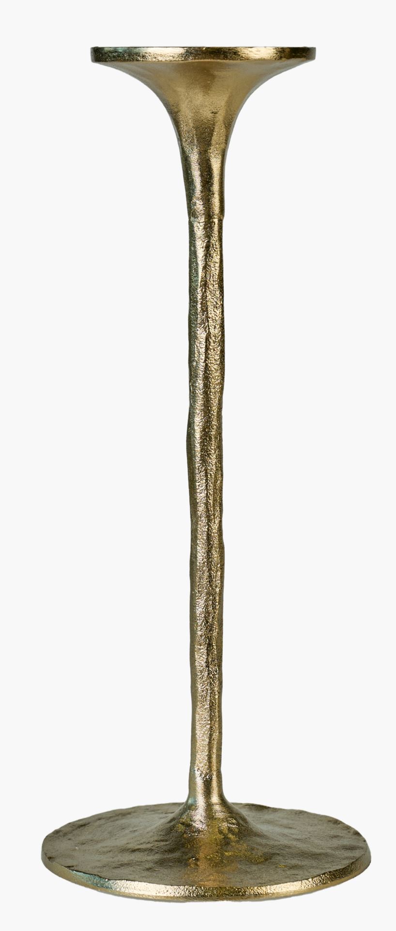 Lysholder gull - 12,5x12,5x30 cm gull - 1