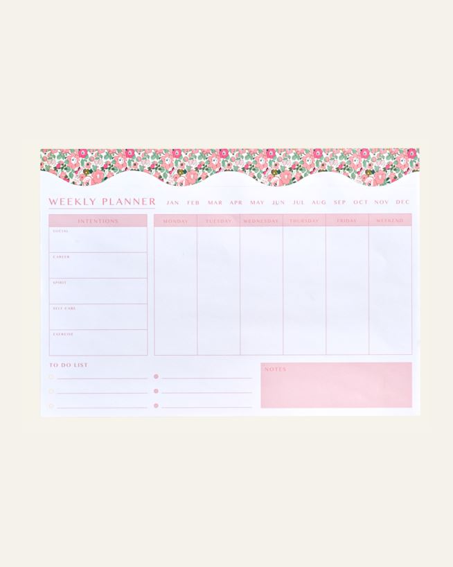 Ukeplanlegger rosa - 21x30 cm rosa - 1