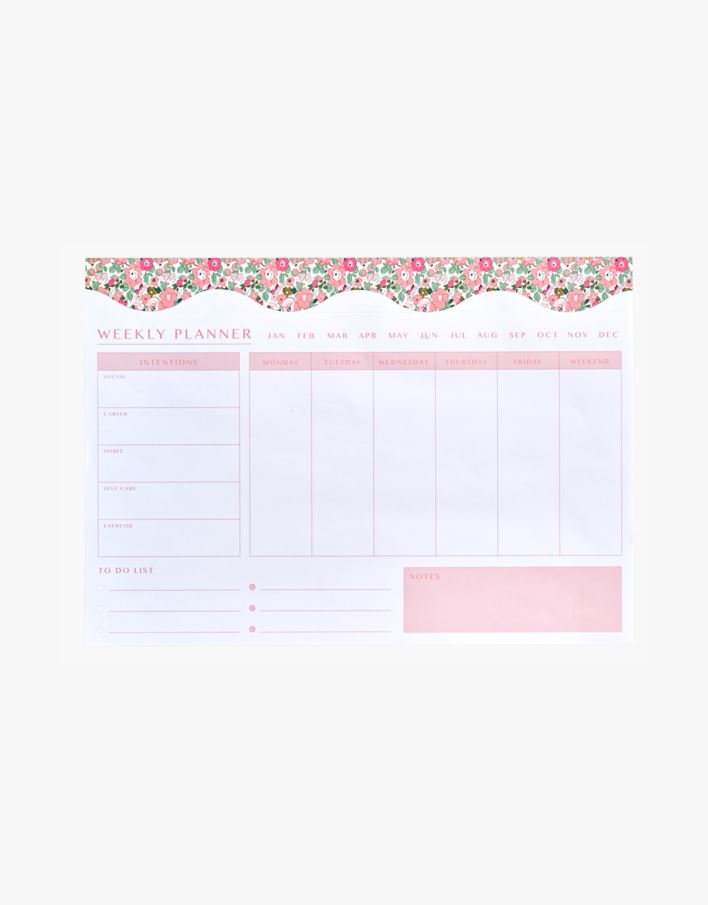 Ukeplanlegger rosa - 21x30 cm rosa - 1