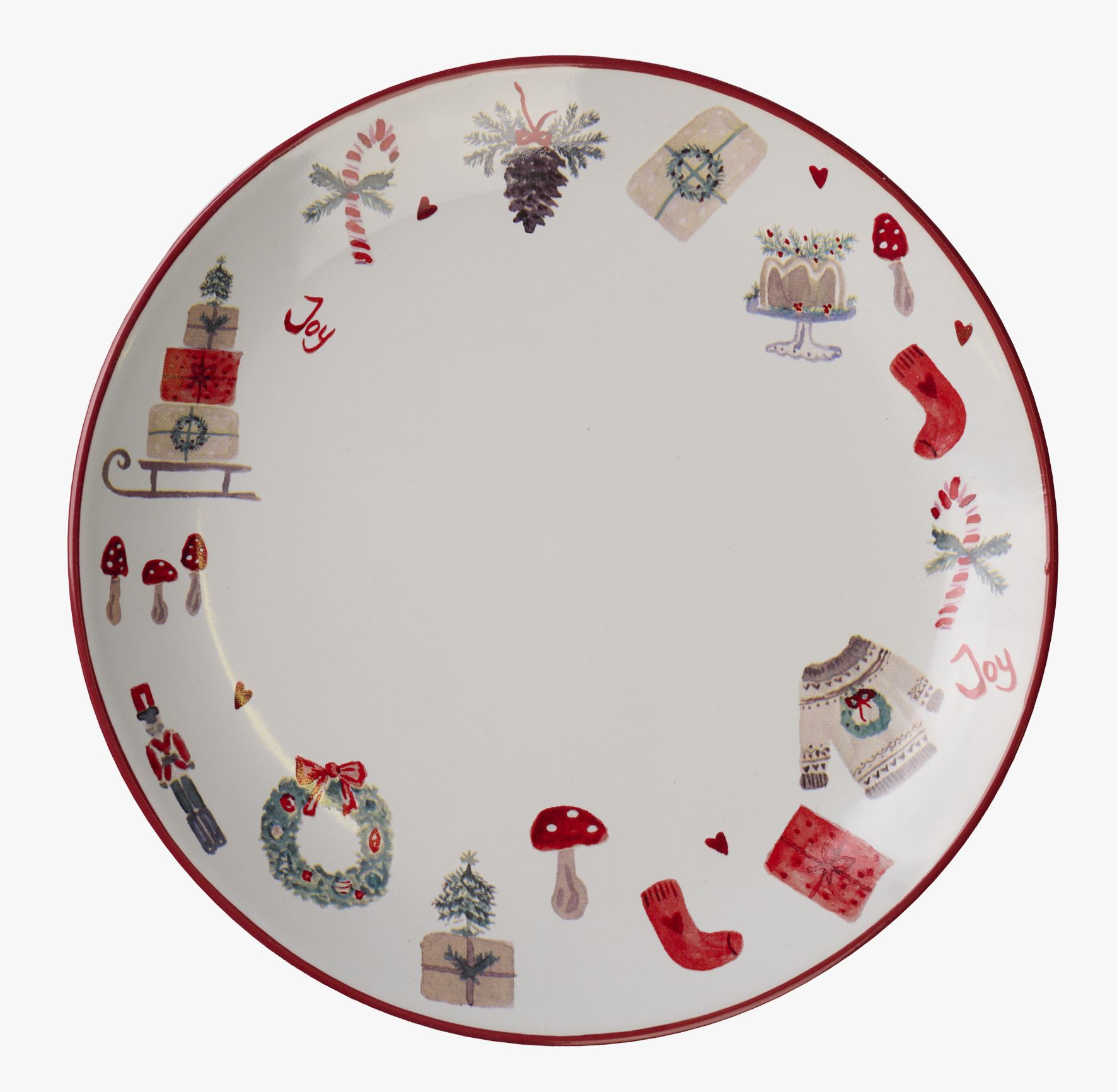 Tallerken rød - ø20,3 rød - 1