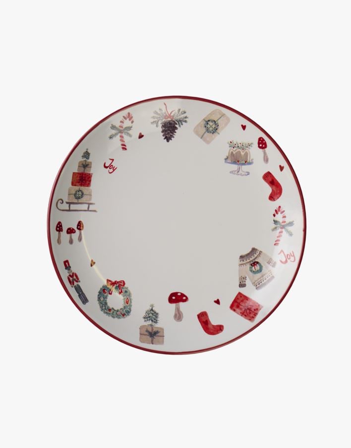 Tallerken rød - ø20,3 rød - 1