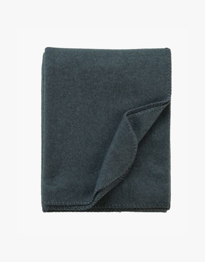 Fleecepledd mørk blå - 130x170 cm mørk blå - 1