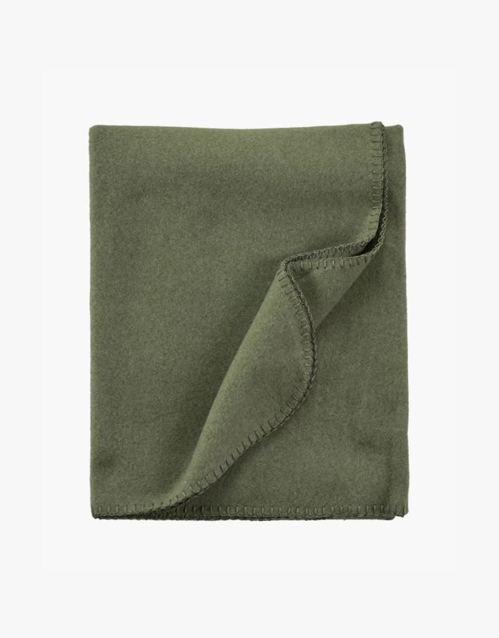 Fleecepledd olivengrønn - 130x170 cm olivengrønn - 1