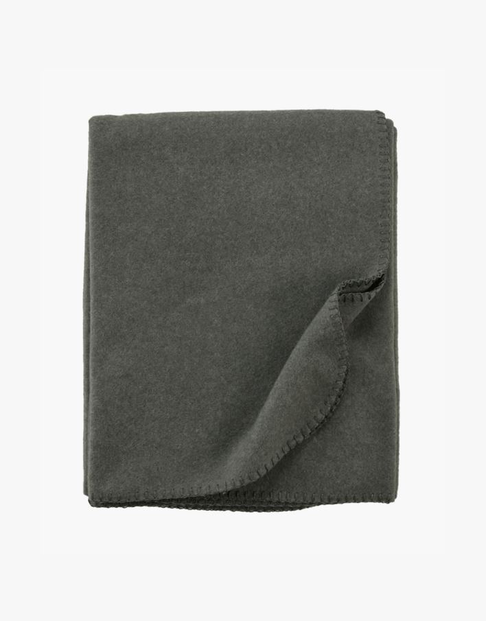 Fleecepledd mørk grå - 130x170 cm mørk grå - 1