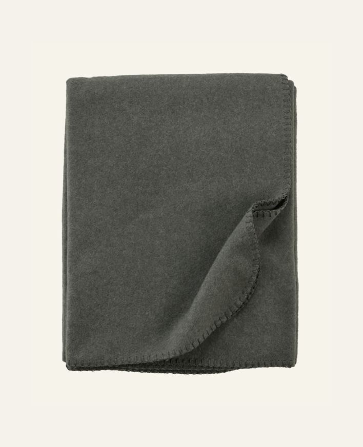 Fleecepledd mørk grå - 130x170 cm mørk grå - 1