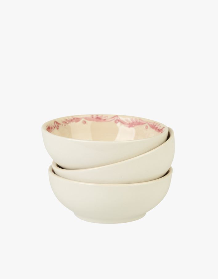 3 pk skåler rød - ø8,2 h 3cm rød - 1