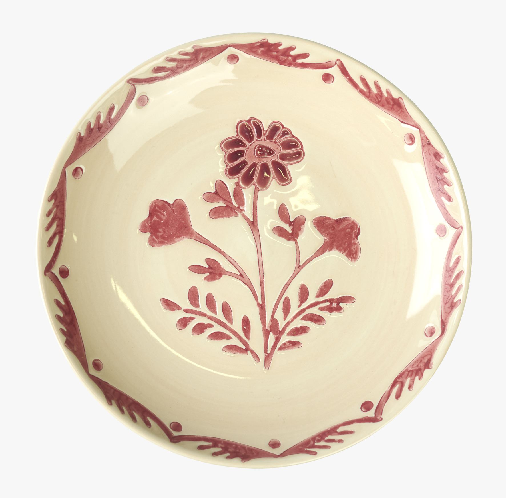 Tallerken rød - ø16 rød - 1