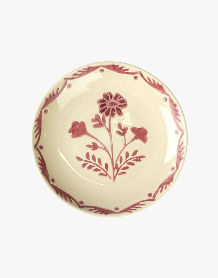 Tallerken rød - ø16 rød - 1