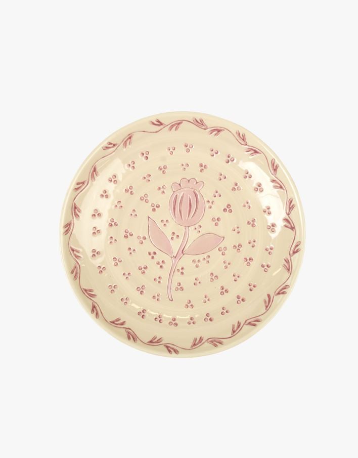 Tallerken rød - ø21 rød - 1