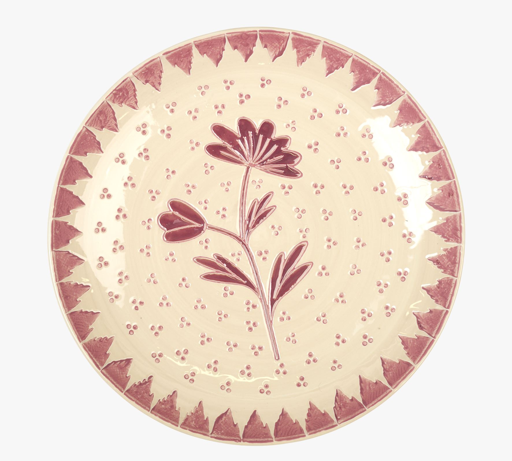 Tallerken rød - ø25,3 rød - 1