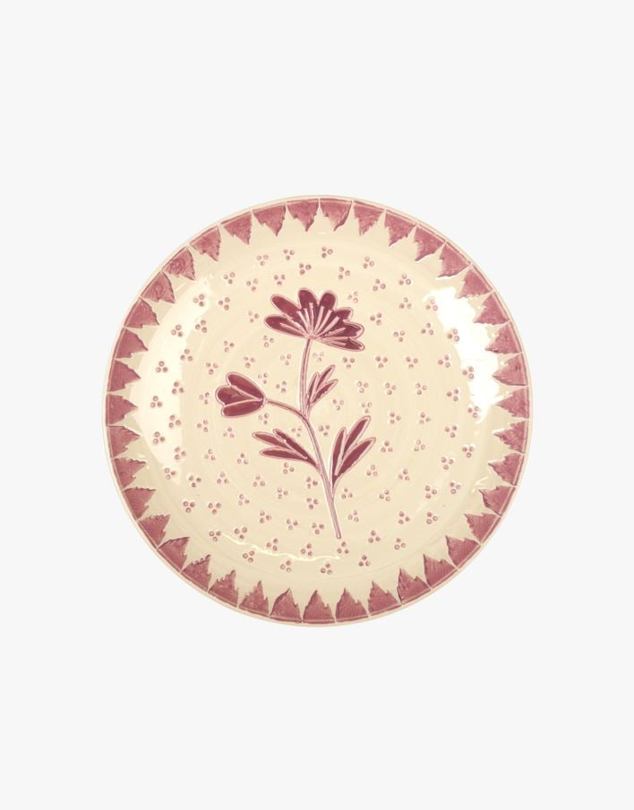 Tallerken rød - ø25,3 rød - 1