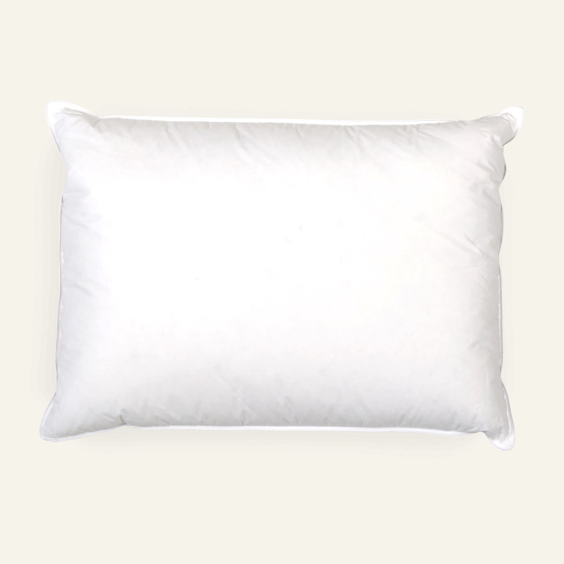 Medium dun- og fjærpute hvit - 2
