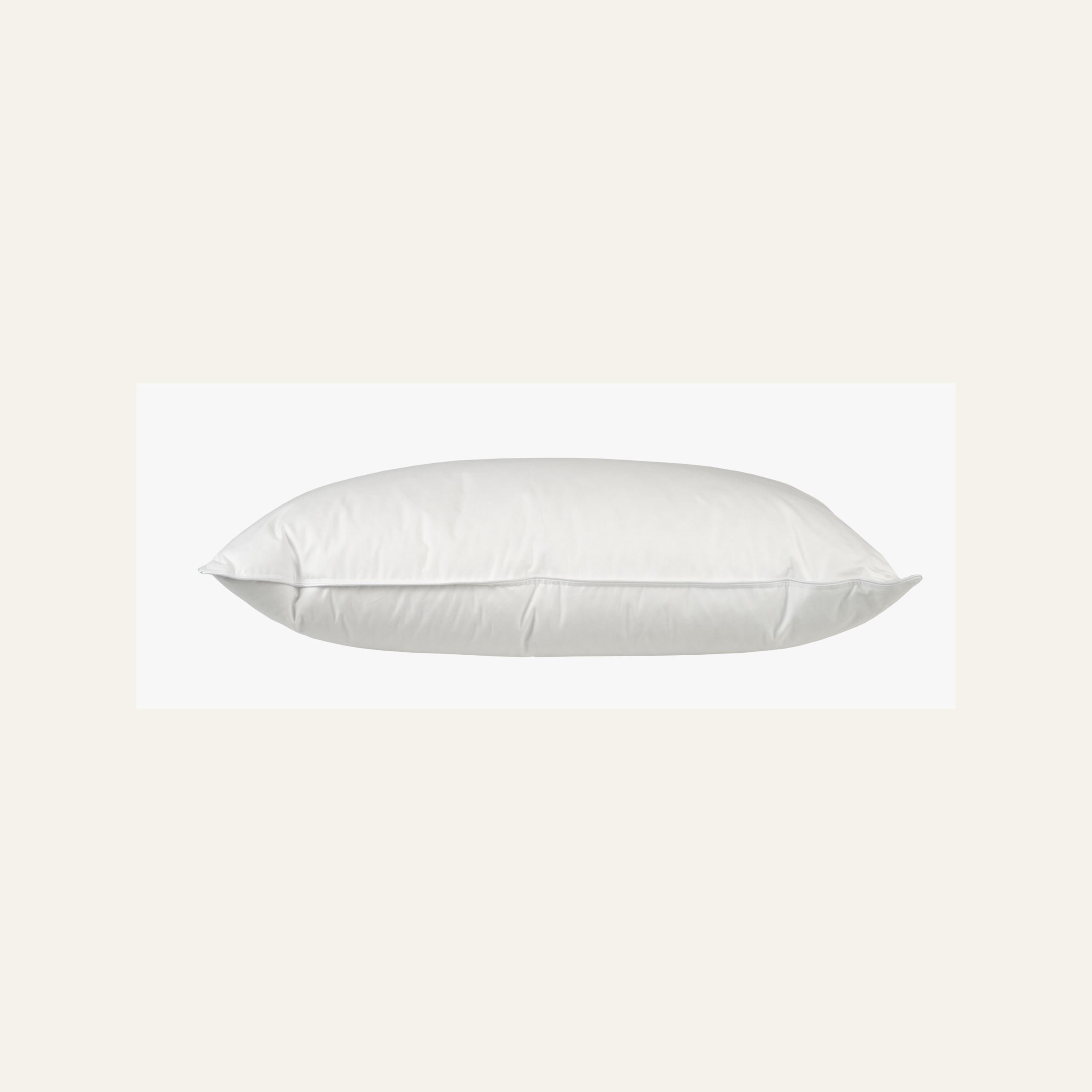 Høy dun- og fjærpute hvit - 2