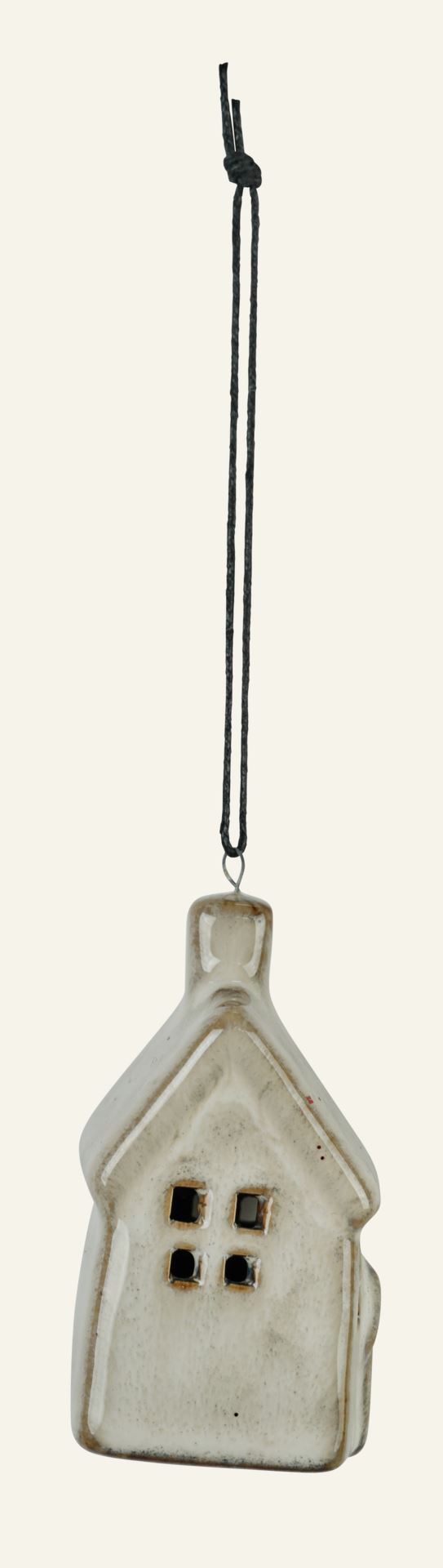 Juletrepynt beige - 5x3,5x7 cm beige - 1