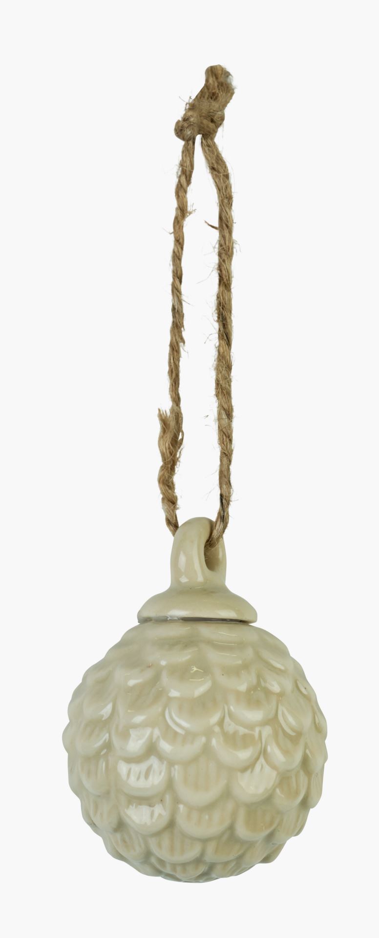 Juletrepynt beige - 3,7x3,7x5 cm beige - 1