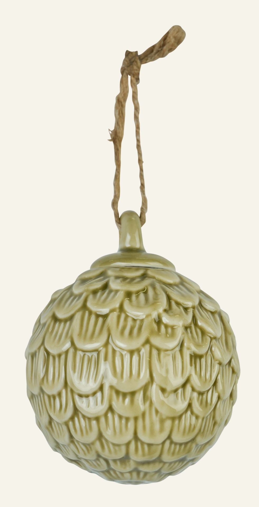Juletrepynt khaki - 6,5x6,5x8,1 cm khaki - 1