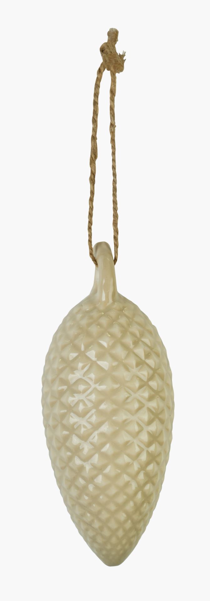 Juletrepynt beige - 4,3x4,3x10,3 cm beige - 1