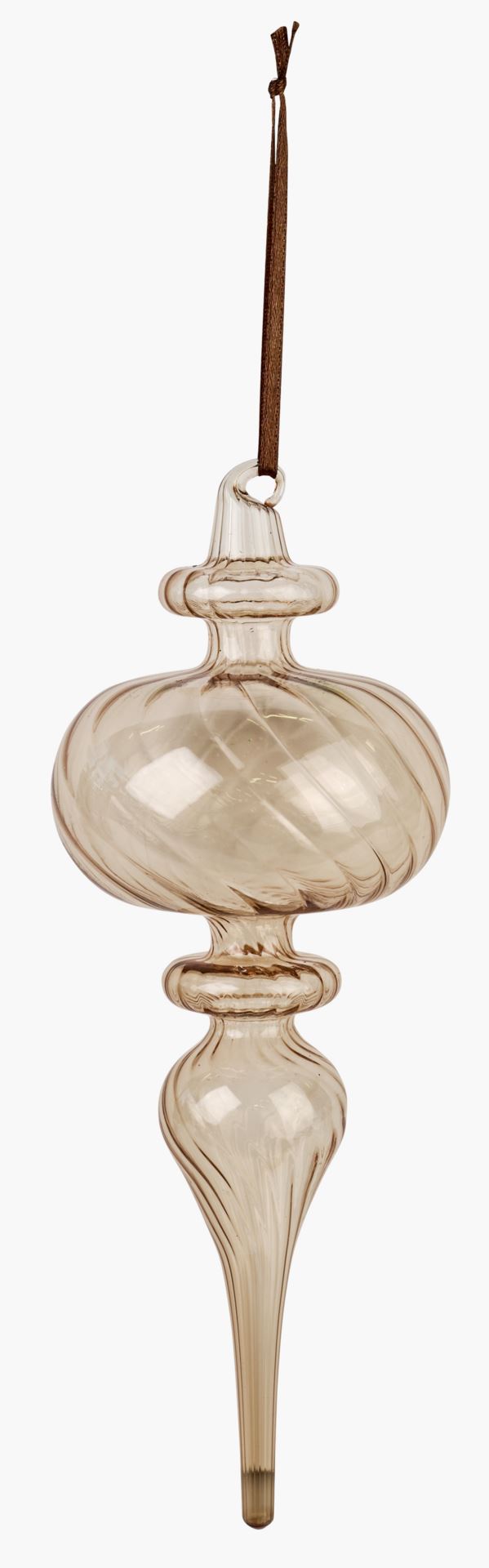 Juletrepynt lys brun - 8x8x21,5 cm lys brun - 1