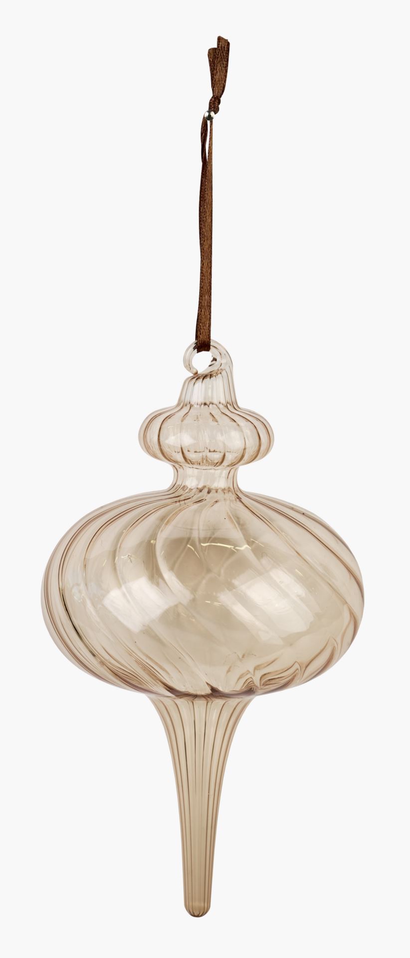 Juletrepynt lys brun - 9x9x15 cm lys brun - 1