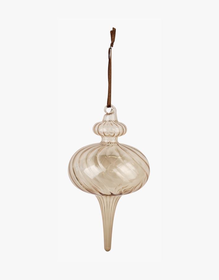 Juletrepynt lys brun - 9x9x15 cm lys brun - 1