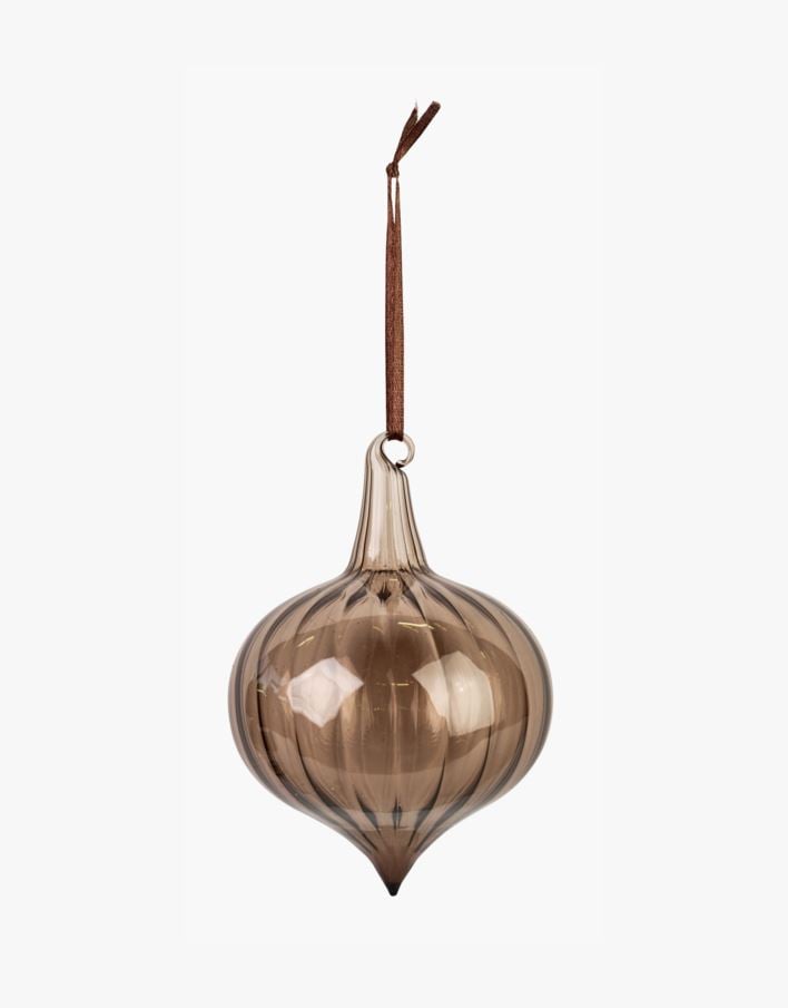 Juletrepynt lys brun - 8x8x10,7 cm lys brun - 1