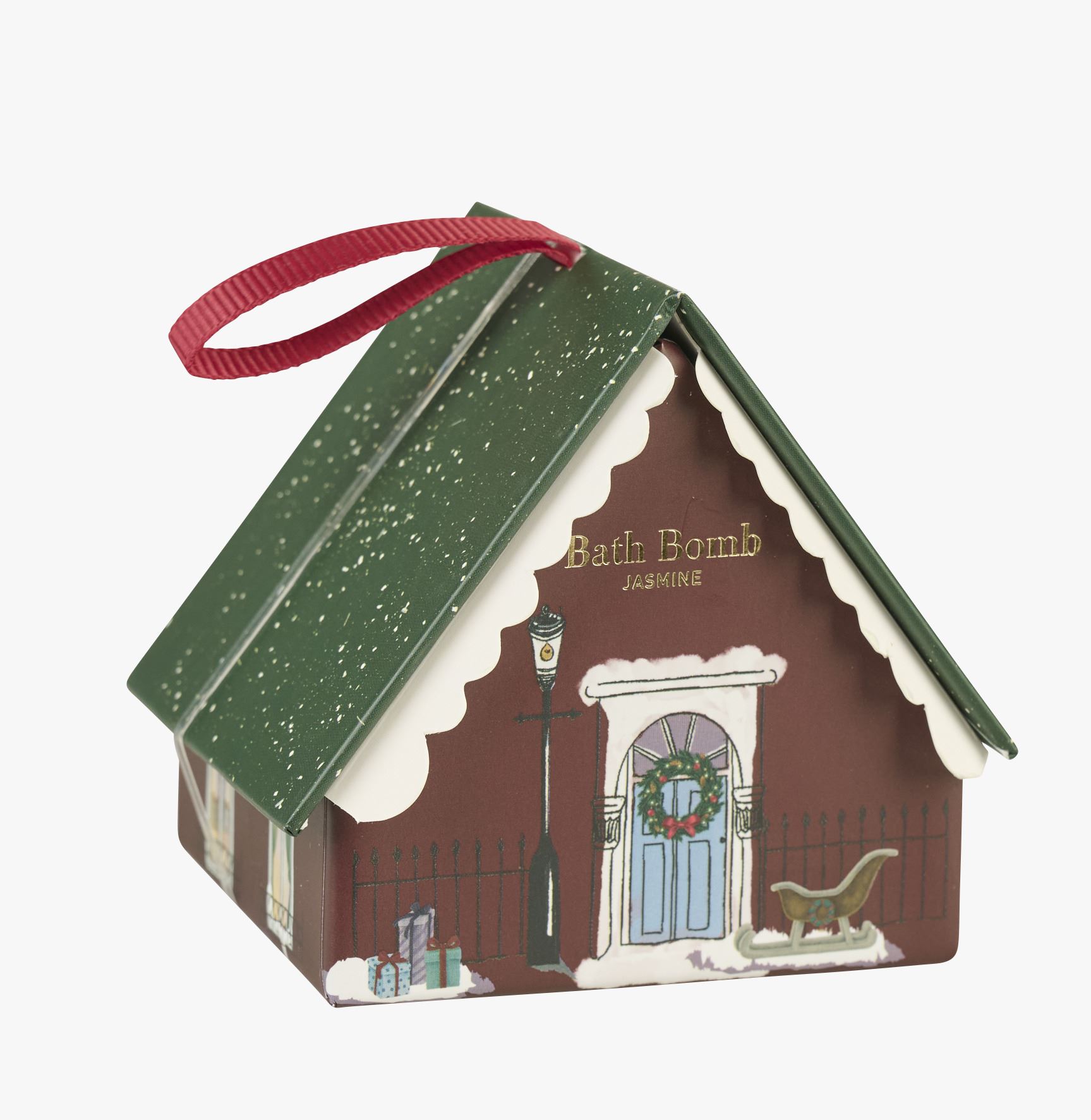 Badebombe rød - 5,6x5,6x5,6 cm ø6 rød - 1