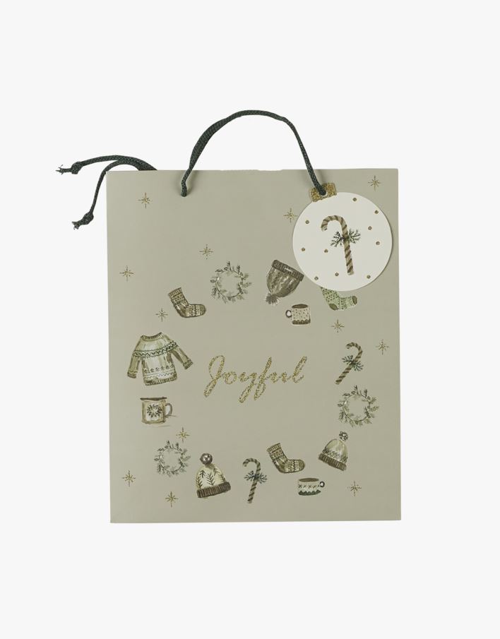 Gavepose lys grønn - 24x29x10 cm lys grønn - 1