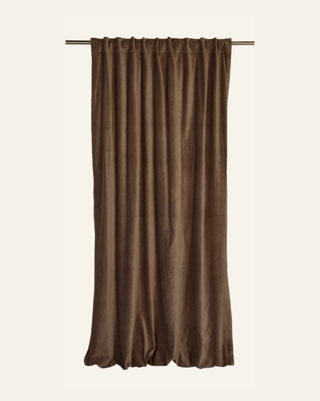 Gardin mørk brun - 140x300 cm mørk brun - 1