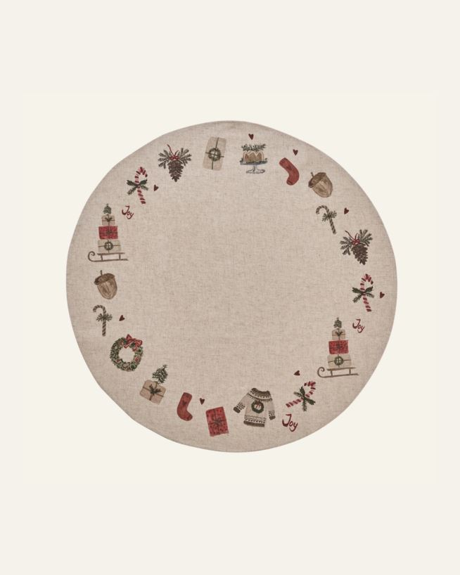 Juletreteppe multi rød - ø100 cm multi rød - 1