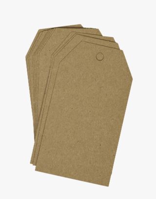 Kid Manilla Merkelapp 12stk Natur 5x9 cm