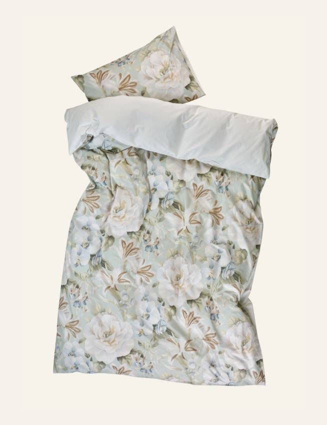 Percale sengesett multi grønn - 2