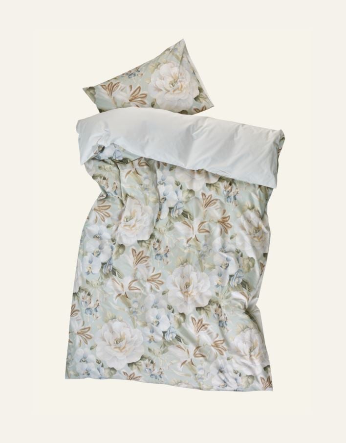 Percale sengesett multi grønn - 2