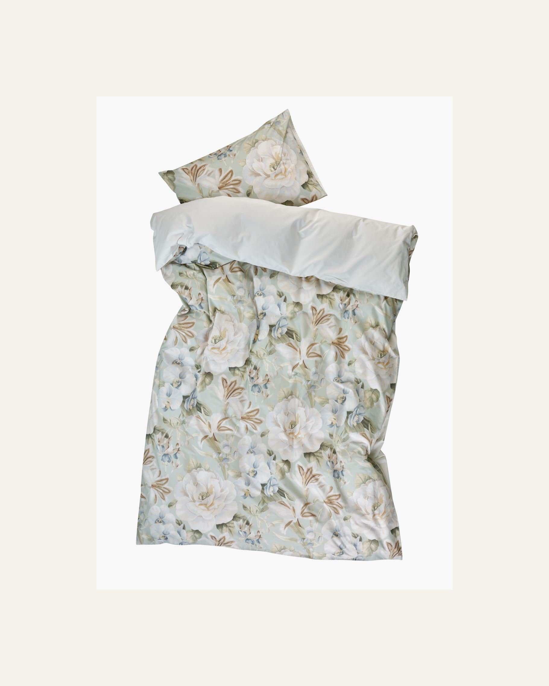 Percale sengesett multi grønn - 2