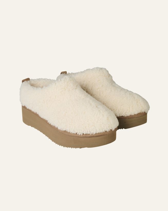 Skinntøfler offwhite - 37 offwhite - 1
