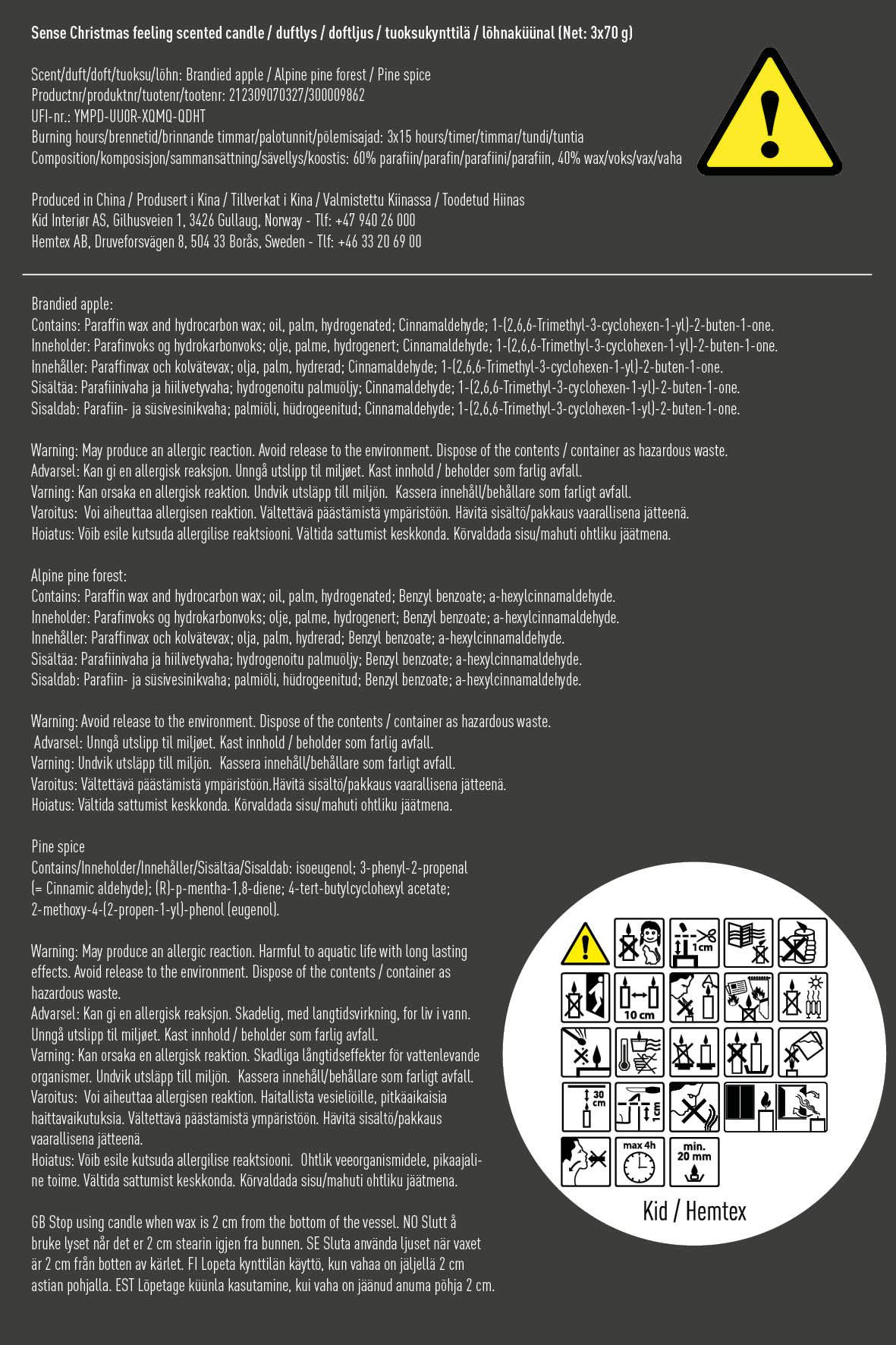 Duftlys multi rød - 2