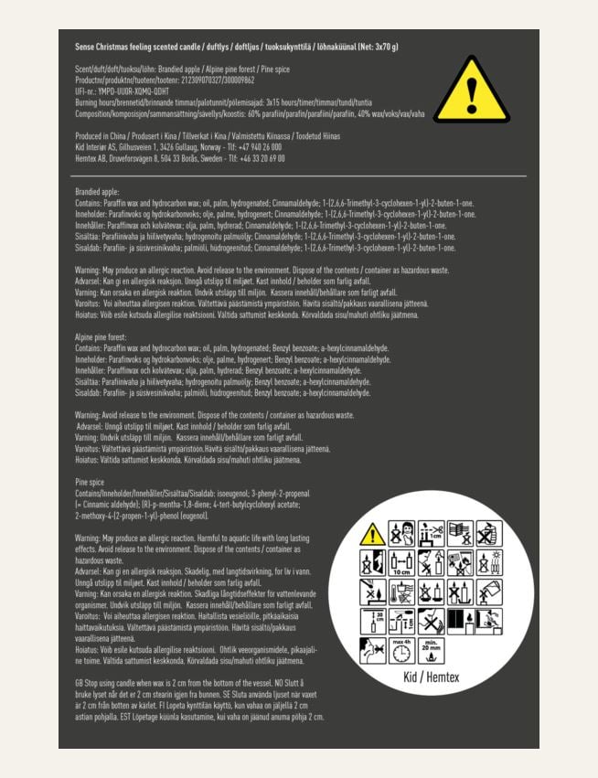 Duftlys multi rød - 2