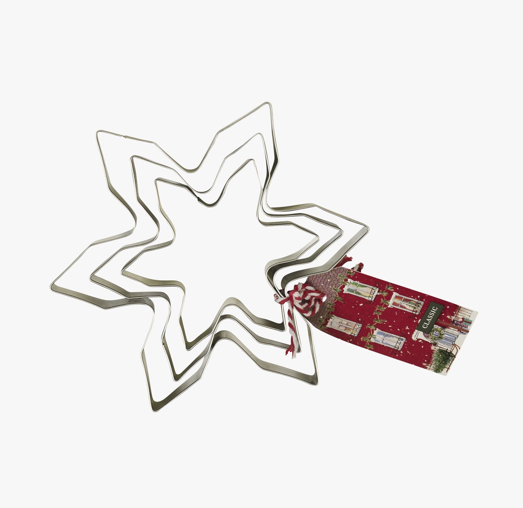 Pepperkakeform sølv - 3 pk sølv - 1