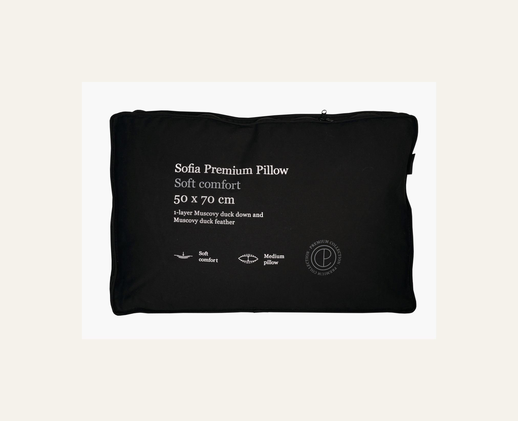 Medium dunpute hvit - 4