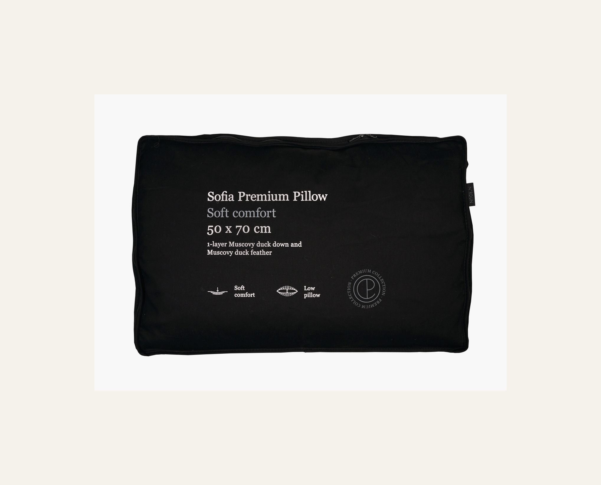 Lav dunpute hvit - 3