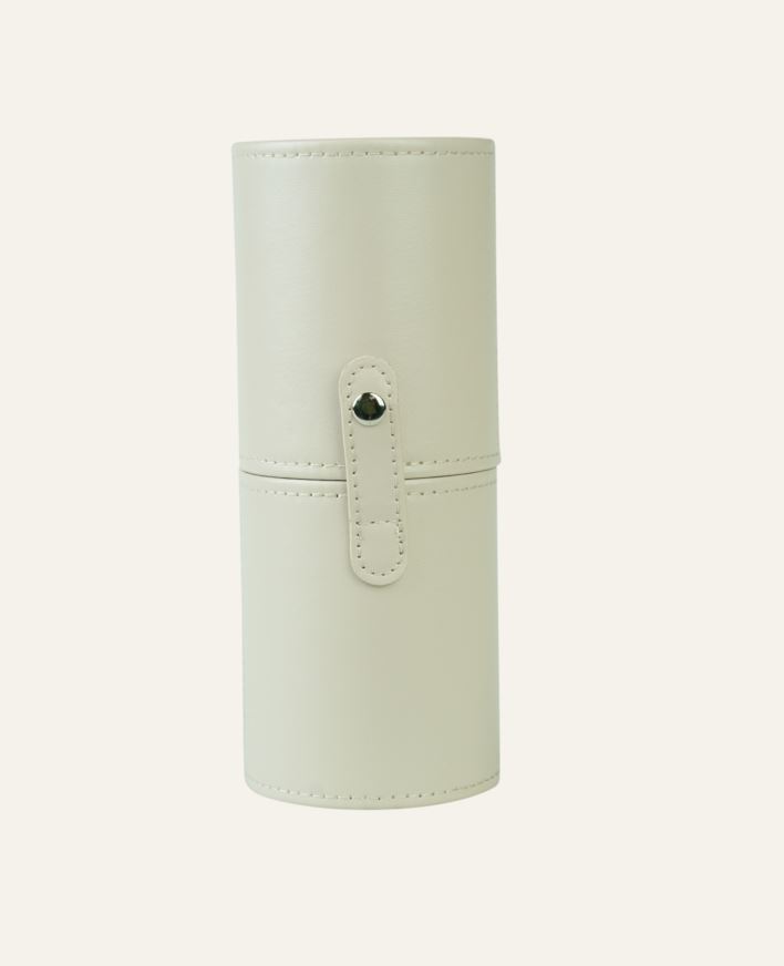 Sminkekost holder beige - 8x20 cm beige - 1