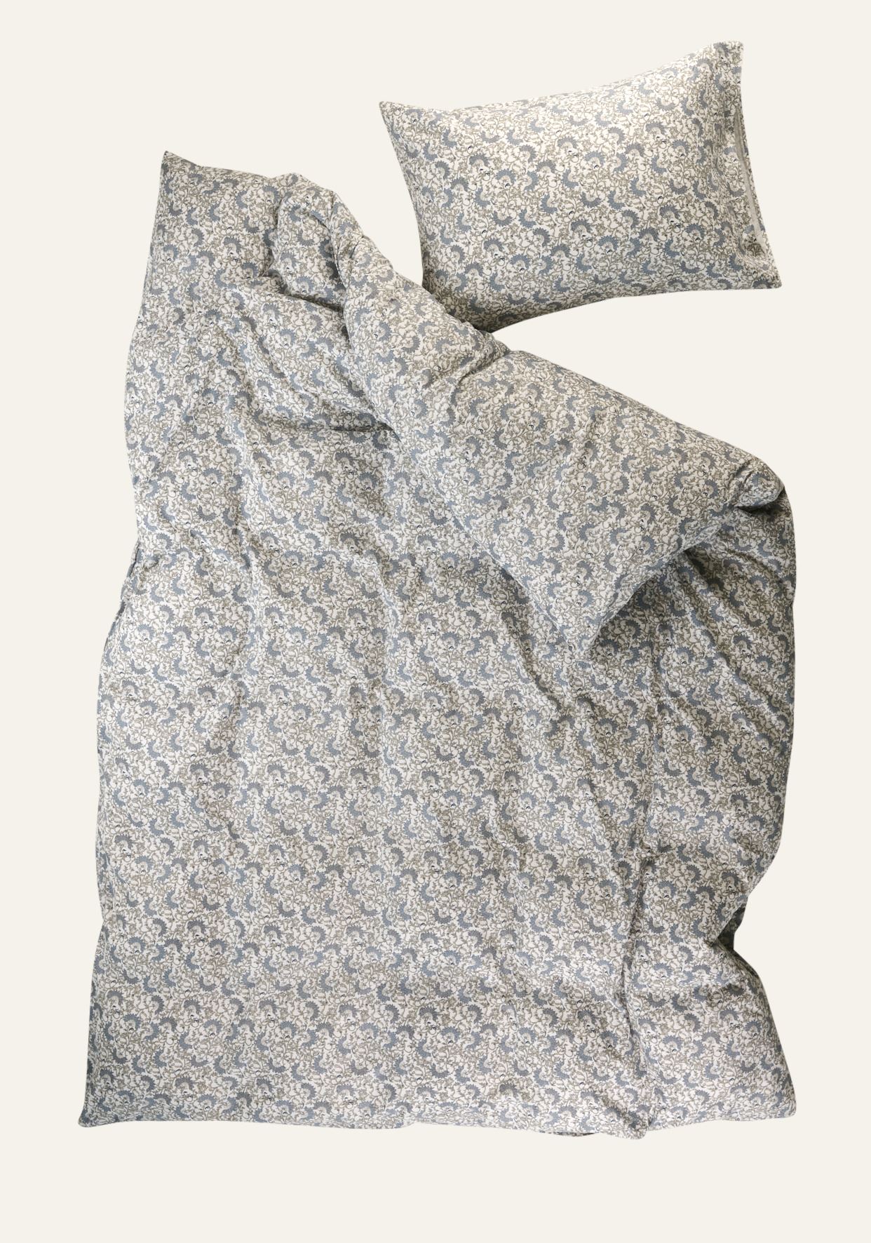 Flanell sengesett              multi blå - 4